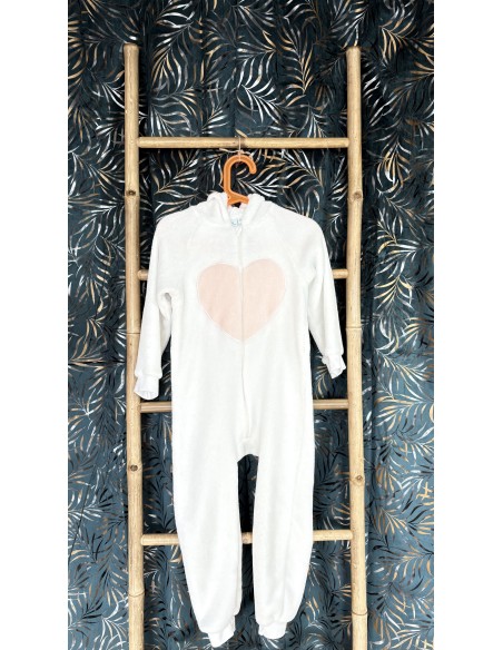 Surpyjama en polaire douce, brodé chat