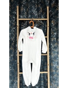 Surpyjama en polaire douce, brodé chat 2