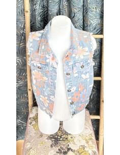 Veste en jean sans manche 2