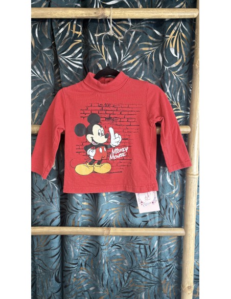 Sous pull rouge 6 mois