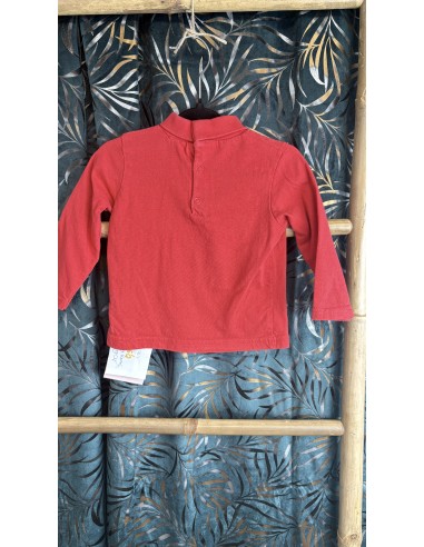 Sous pull rouge 6 mois
