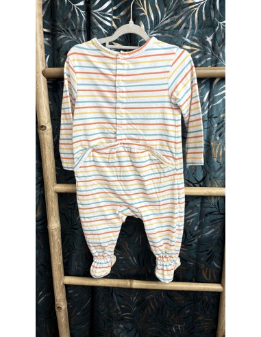 Pyjama rayure multicolor 12 mois
